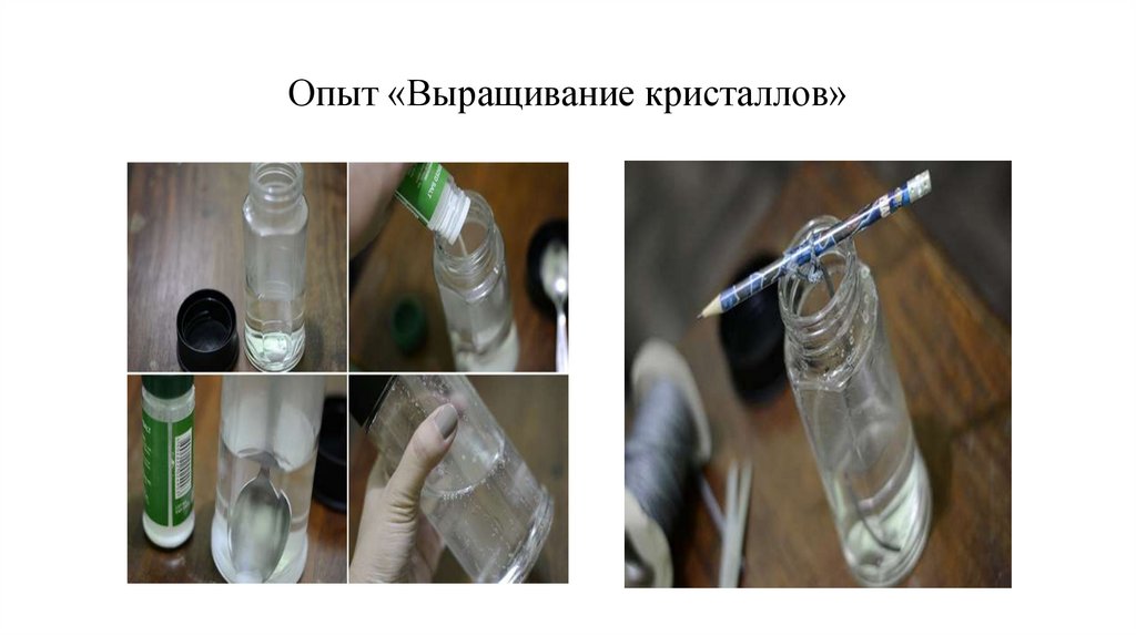 Опыт «Выращивание кристаллов»