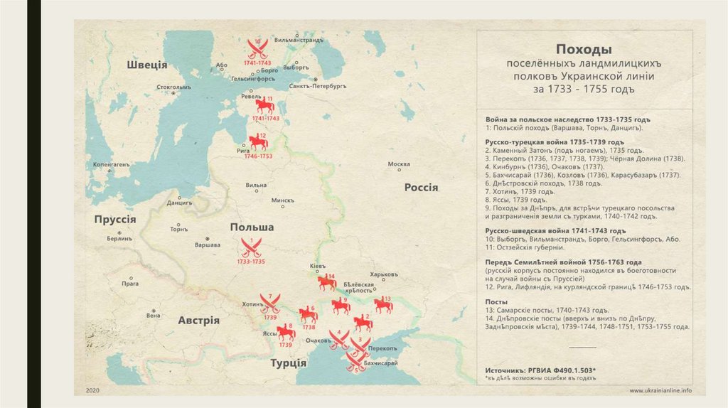 Война за польское наследство карта