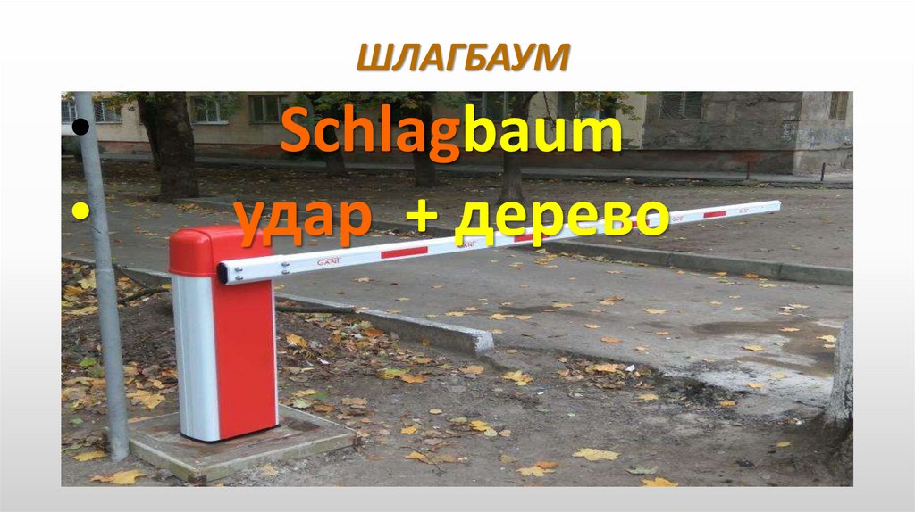 ШЛАГБАУМ