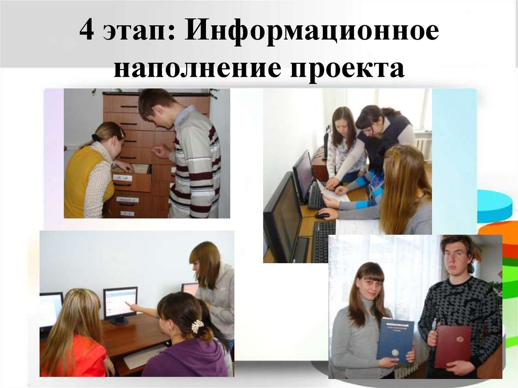 4 этап: Информационное наполнение проекта