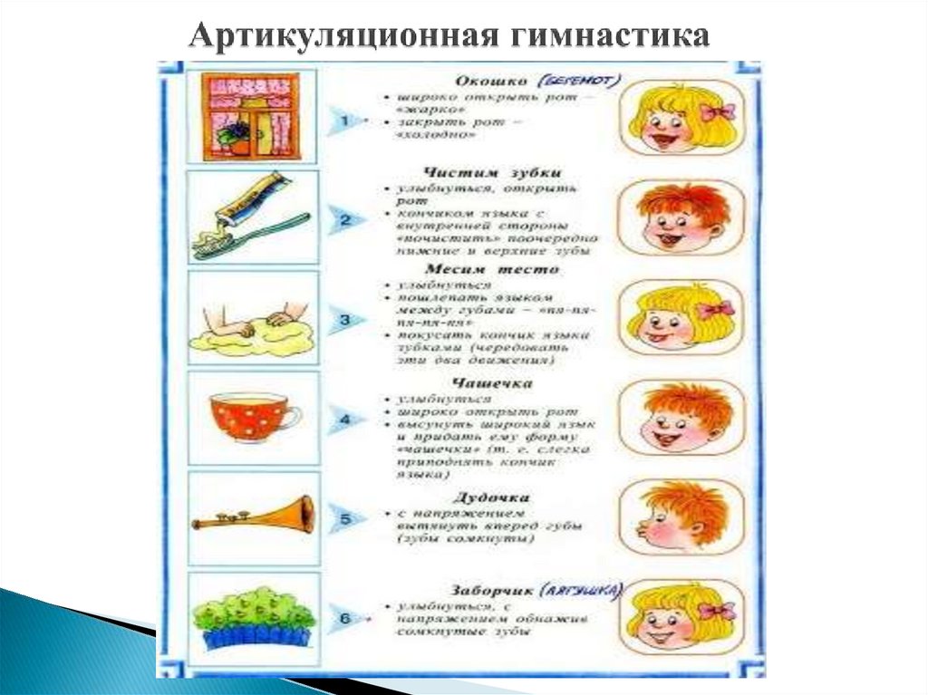Артикуляционная гимнастика