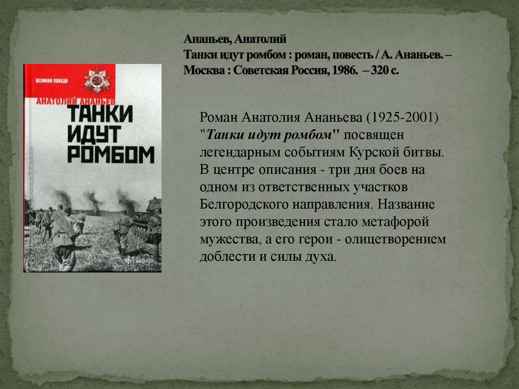 Танки идут ромбом книга. Анатолий Ананьев танки идут ромбом. Ананьев а. "танки идут ромбом". Ананьев танки идут ромбом книга. Ананьев танки идут ромбом аннотация.