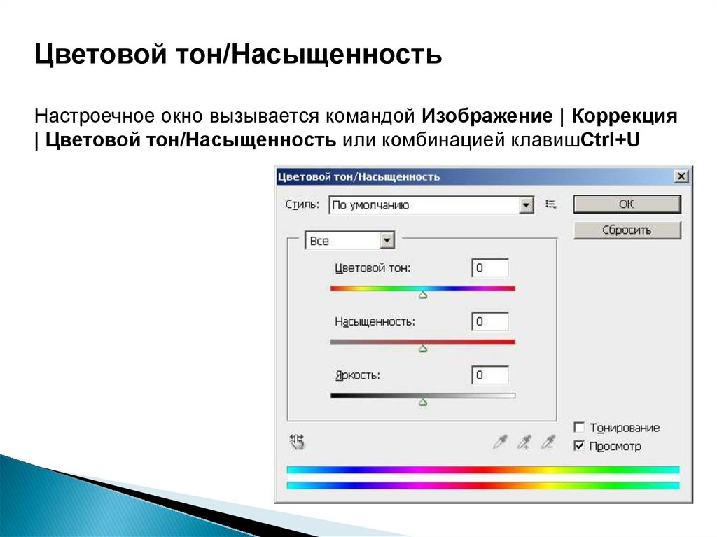 Коррекция изображения это