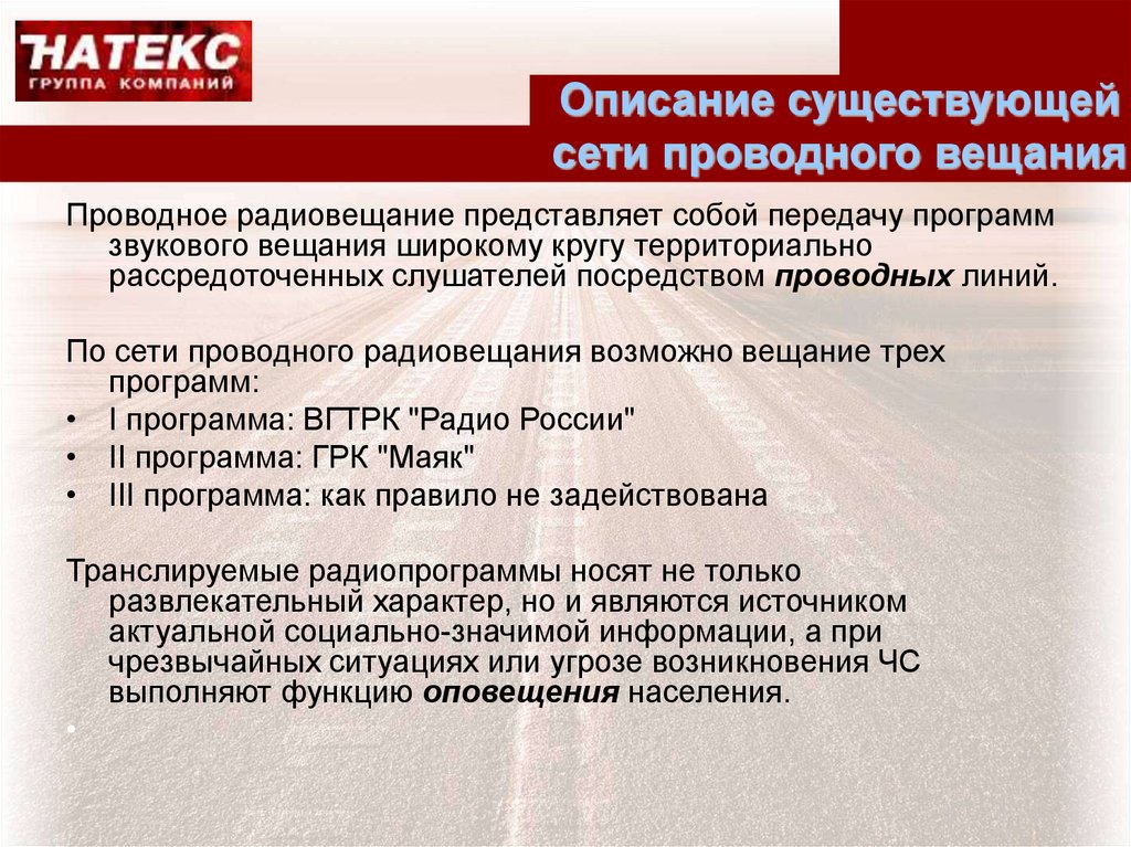 Описание существующей программы. Описание существующей программы