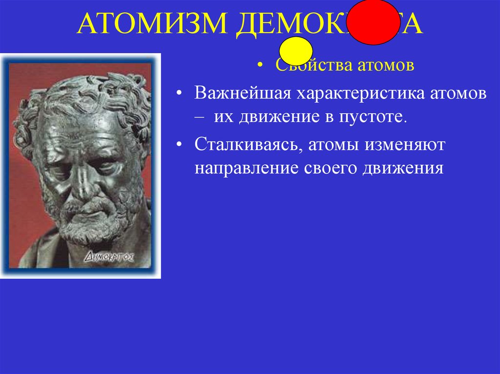 Атомизм Демокрита. Античный атомизм. Атомизм Эпикура. Логический атомизм.