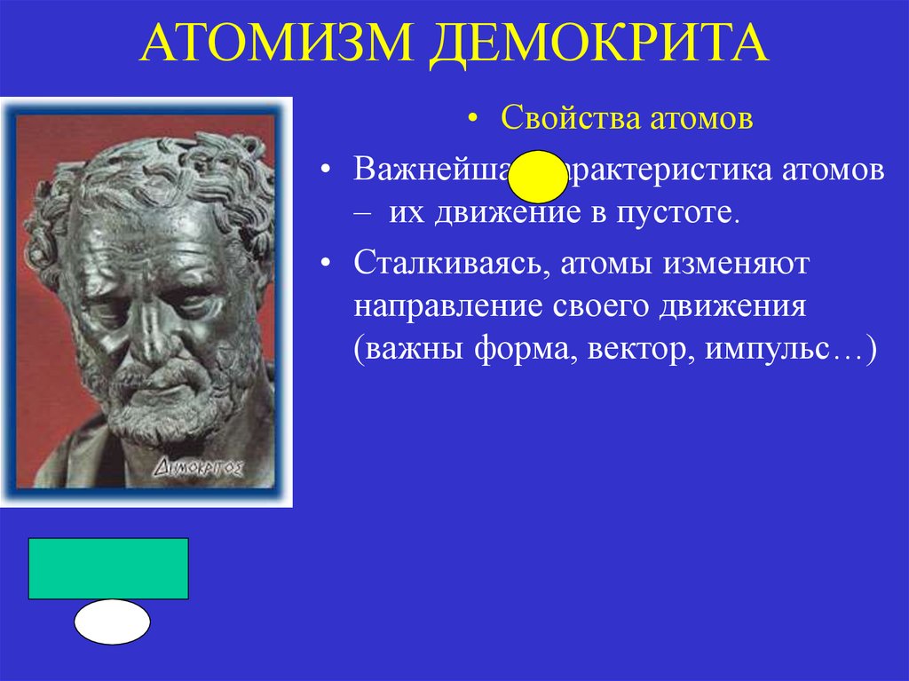 атомизм это учение о том что материя