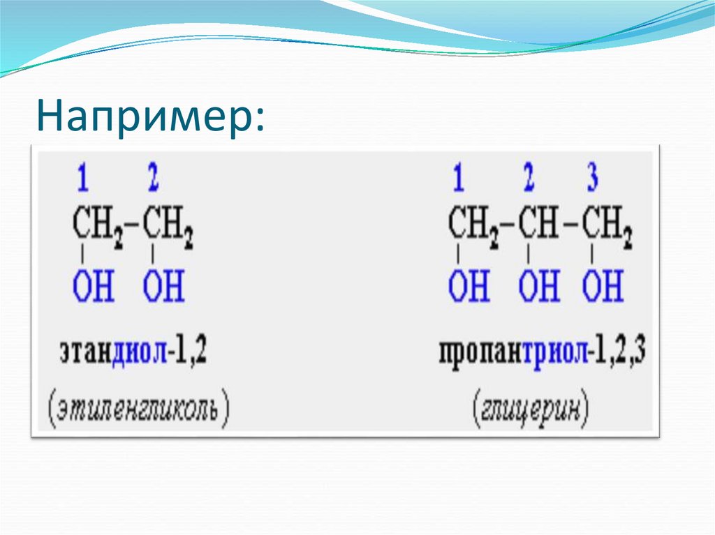 Презентация многоатомные спирты 10 класс химия профильный уровень