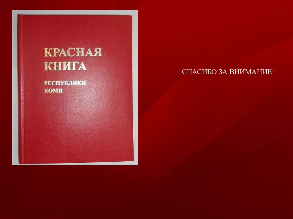 Красная книга республики коми презентация