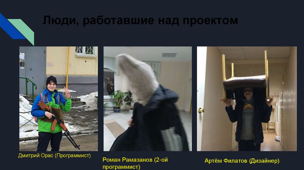 Люди, работавшие над проектом