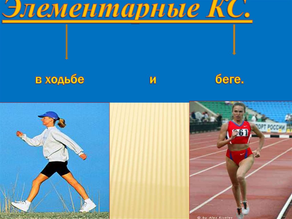 Элементарные КС. в ходьбе и беге.