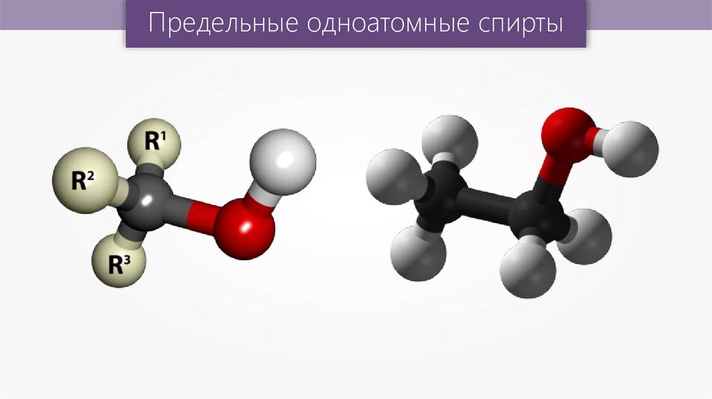 Презентация предельные одноатомные спирты