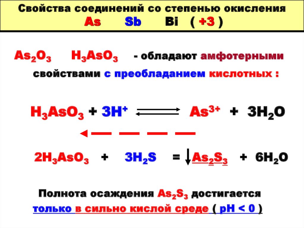Кислотные свойства водородных соединений в периоде. Свойства соединений. Характеристика соединений. SB степень окисления -3. As степень окисления.