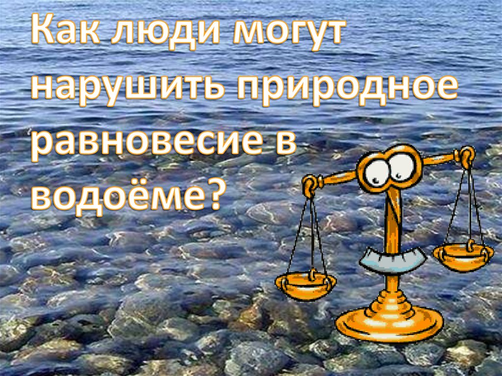 Как люди могут нарушить природное равновесие в водоёме?