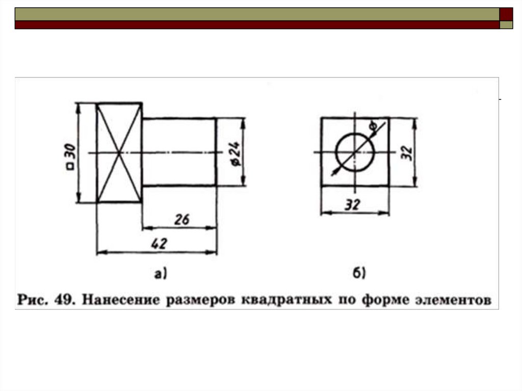 Толщина плоской детали обозначается буквой на чертежах. Простановка размер квадрата на чертеже. Нанесение размеров квадрата на чертеже. Как обозначается квадрат на чертеже. Обозначение размера квадрата на чертежах.