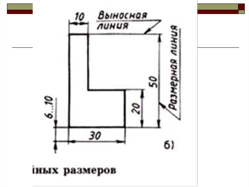 Выносные и размерные линии на чертеже. Размеры выносных линий на чертеже. Черчение выносные линии. Размер выносной линии.