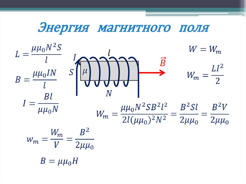 Энергия магнитного поля