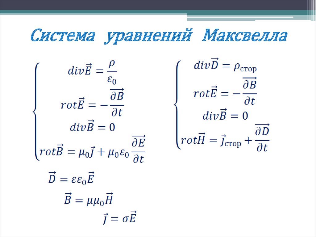 Система уравнений Максвелла