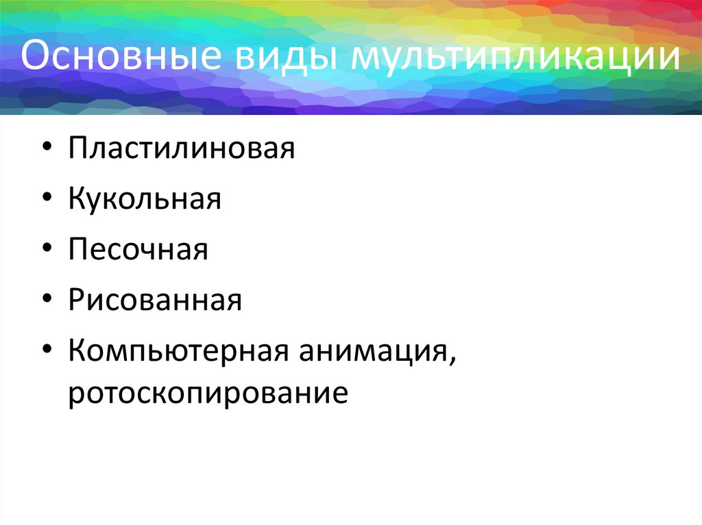 Виды мультипликаторов