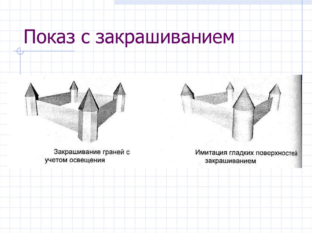 Показ с закрашиванием