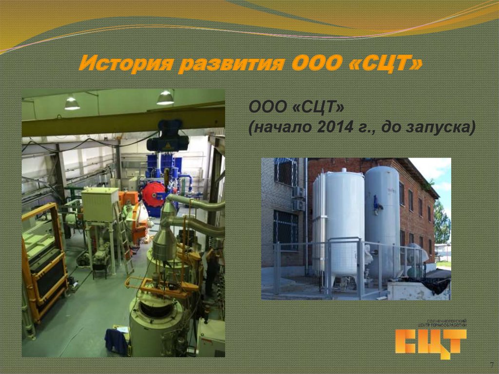 История развития ООО «СЦТ»