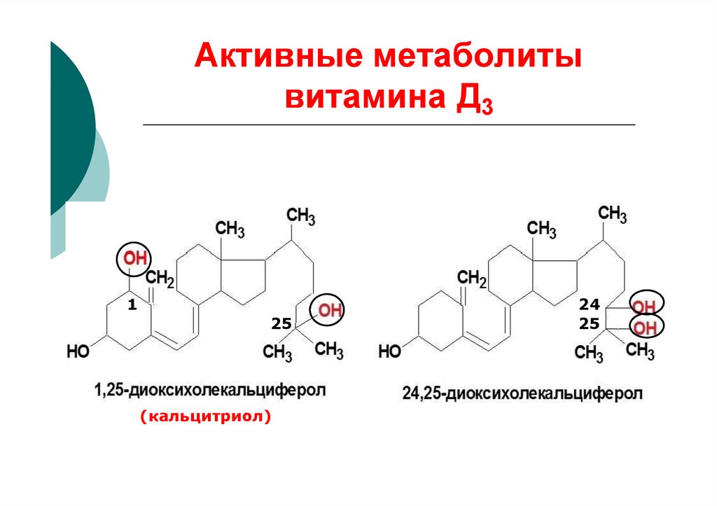 Активные метаболиты витаминов