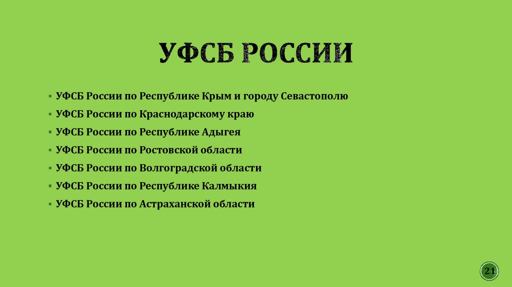УФСБ России