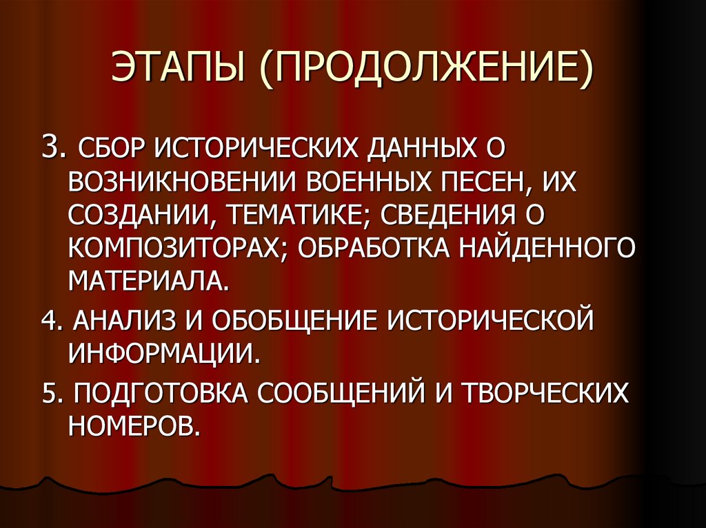 Формирование тематики. Анализ исторических данных. Обработка исторических данных. Происхождение войны. Историчность данных.