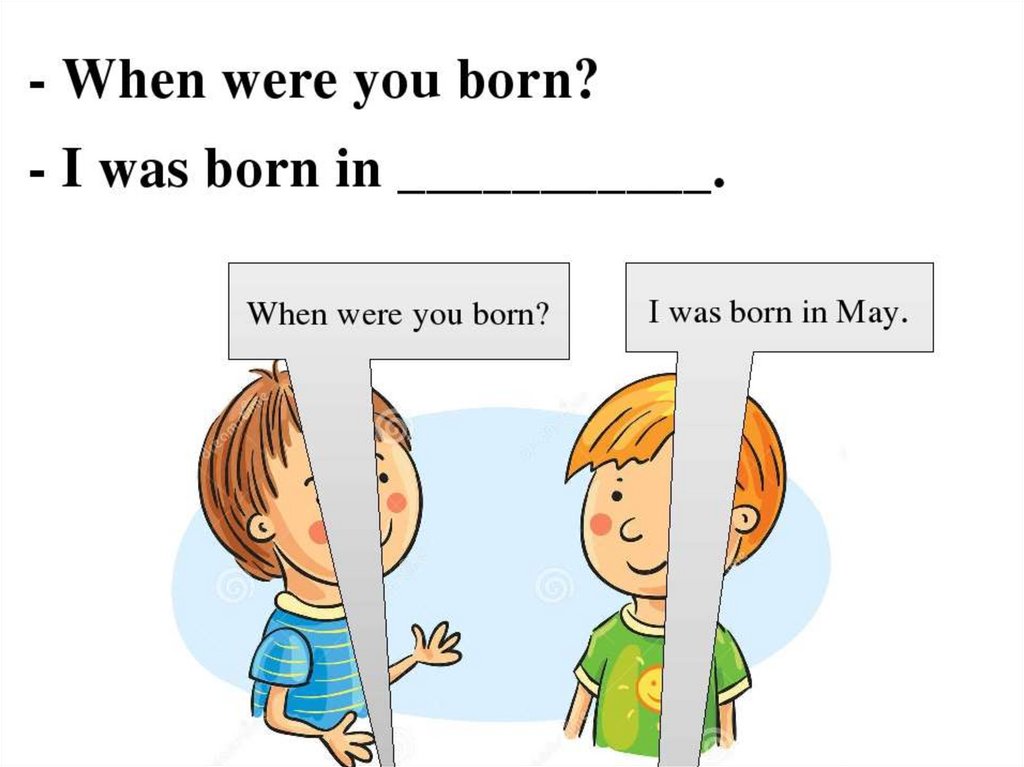 When did you be born. Конструкция when was born. Was were картинки. Was born правило. Was were для детей.