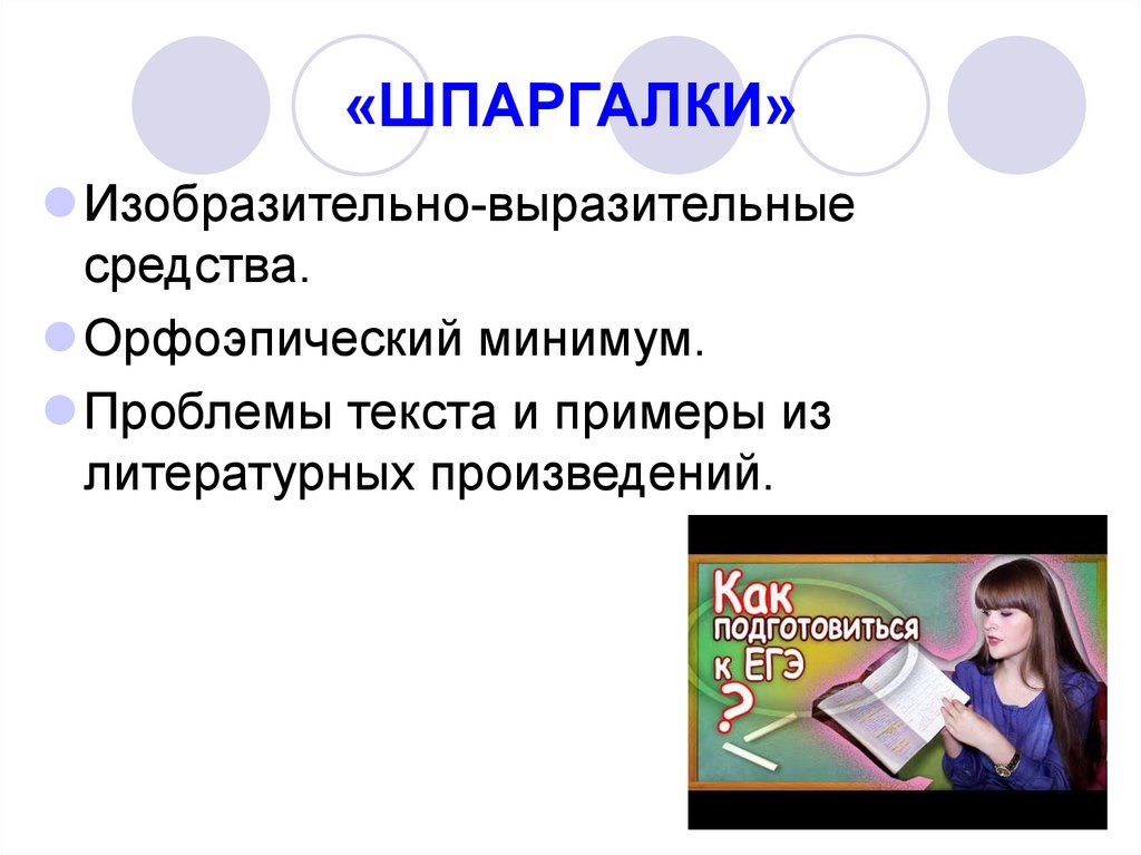 «ШПАРГАЛКИ»