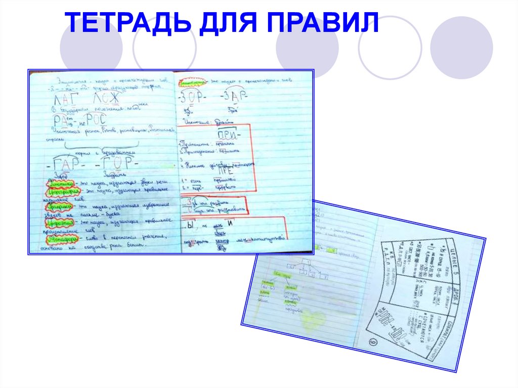 ТЕТРАДЬ ДЛЯ ПРАВИЛ