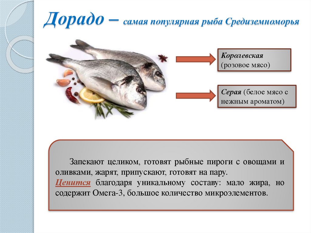 Дорадо – самая популярная рыба Средиземноморья