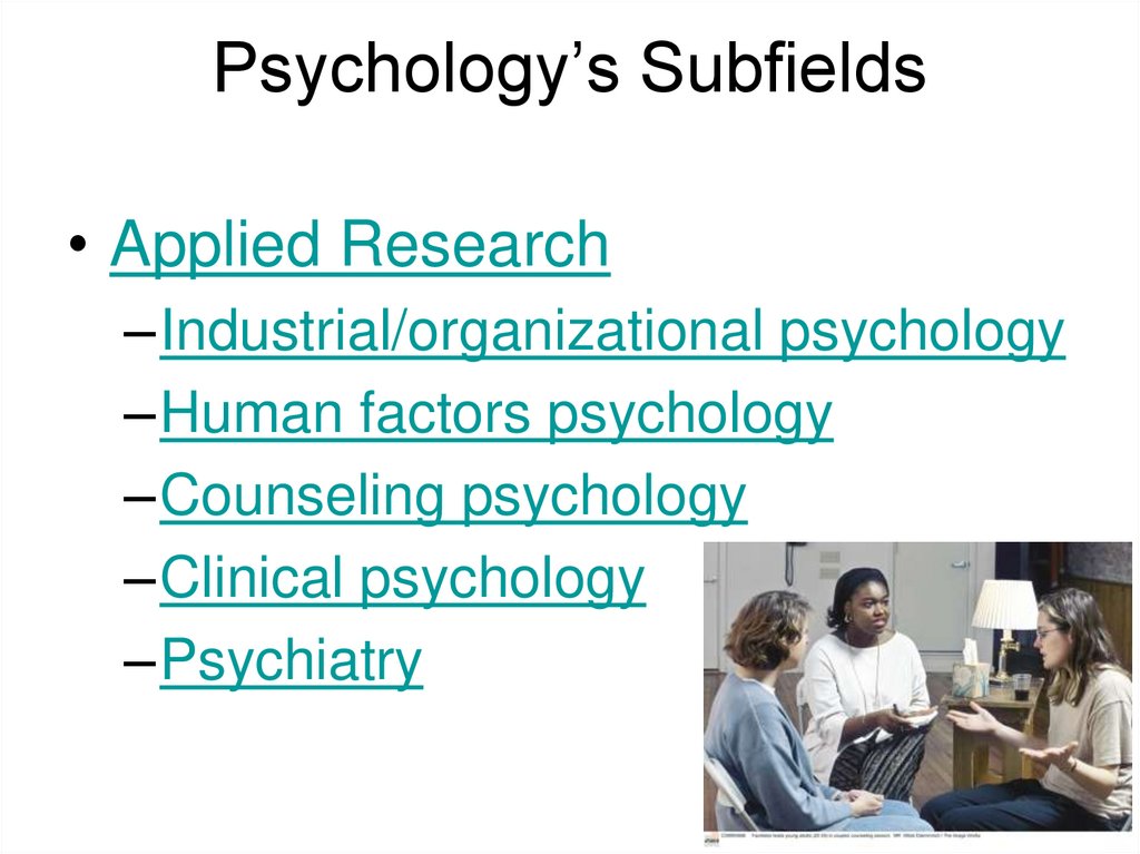 Psychology’s Subfields