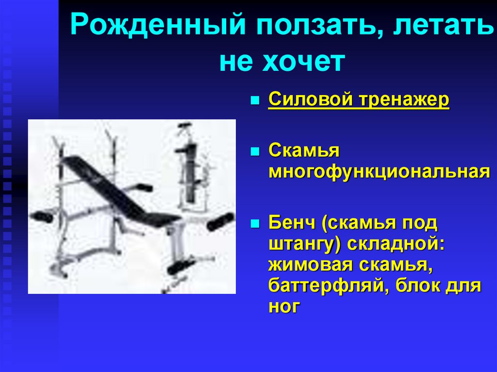 Рожденный ползать, летать не хочет
