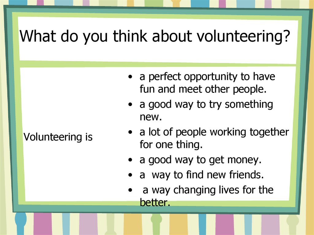 How this what do you think. Volunteering тема. Волонтерство топик на английском. Volunteering топик по английскому. What do you think about volunteering.