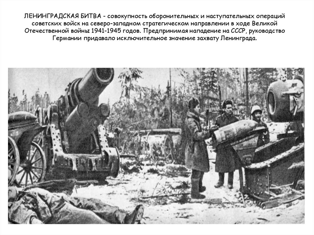 Операции ленинградской битвы