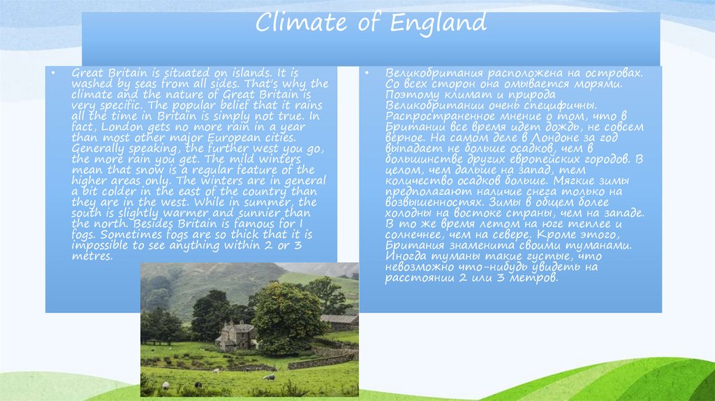 Climate of England