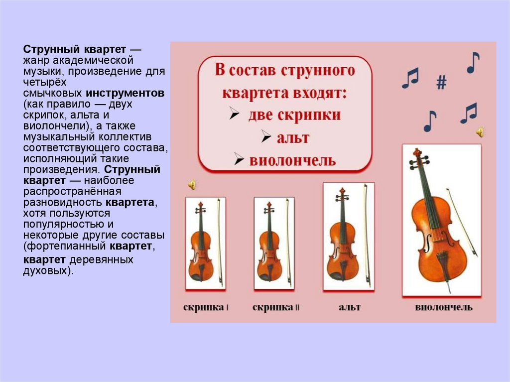 Жанры инструментов музыки. Назови состав классического струнного квартета. Состав инструментов струнного квартета. Квартет струнных смычковых инструментов. Состав струнного квартета 4 класс.