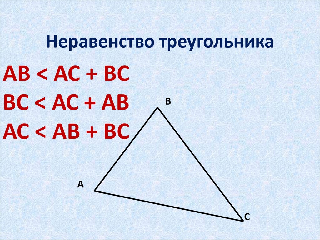 8 неравенство треугольника