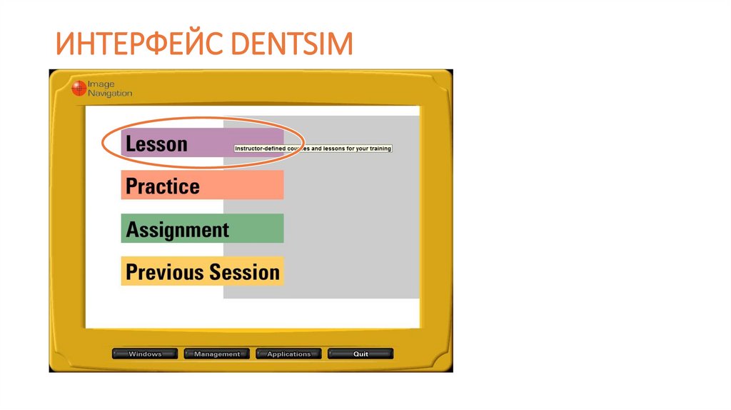 ИНТЕРФЕЙС DENTSIM