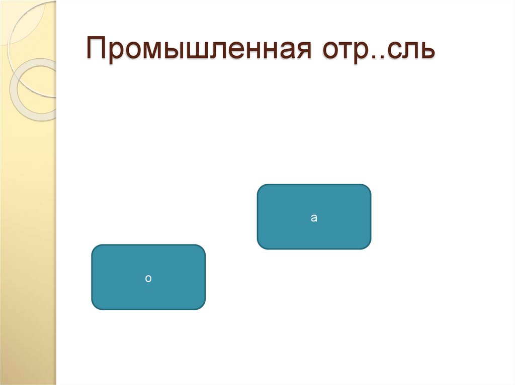 Промышленная отр..сль