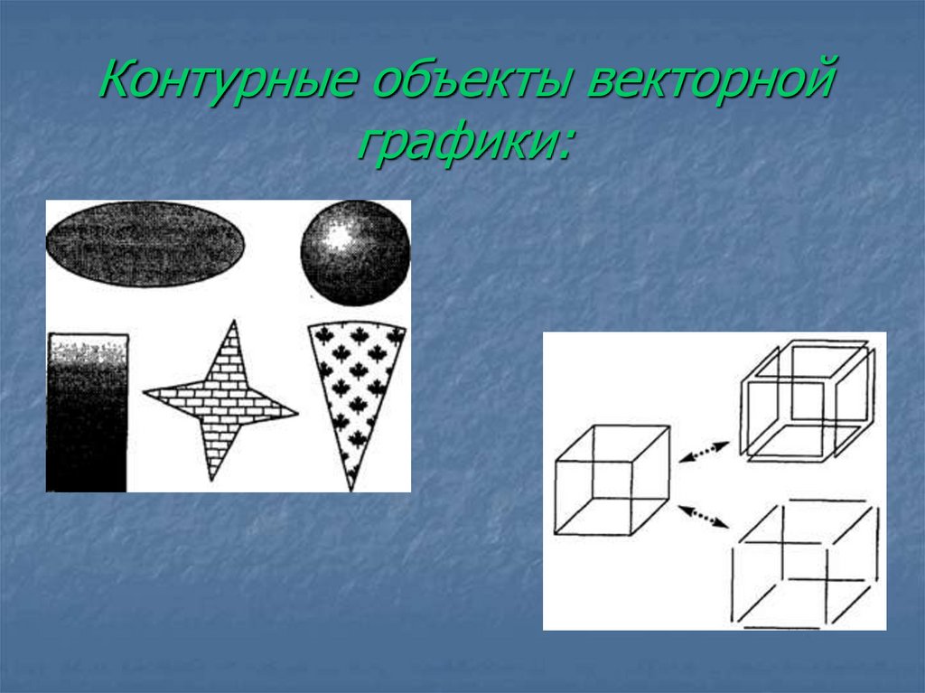 Контурный объект. Растровые фигуры. Контурные объекты. Векторные объекты. Виды объектов контурные.