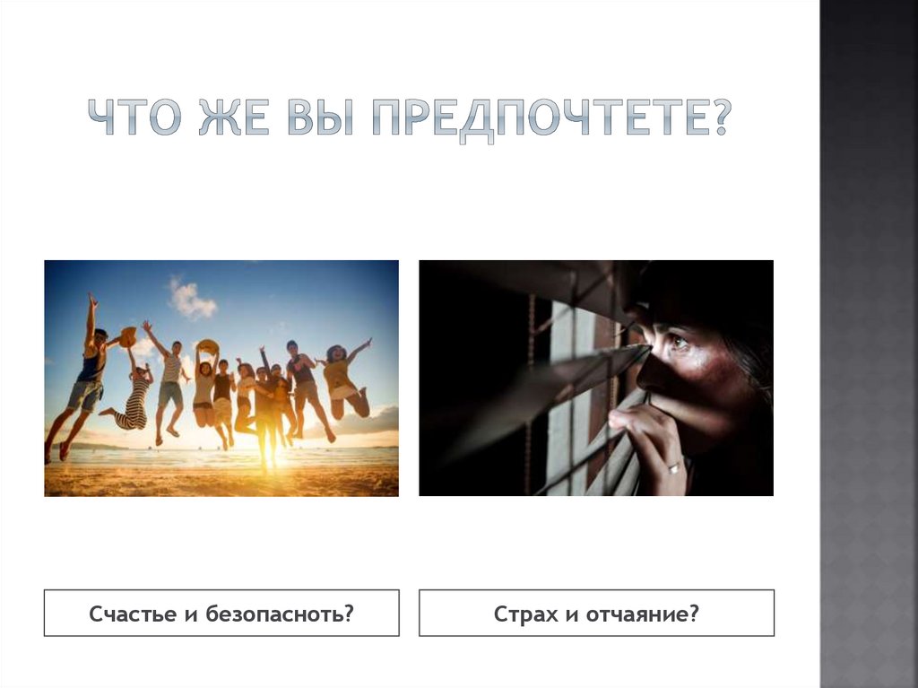 Что же вы предпочтете?