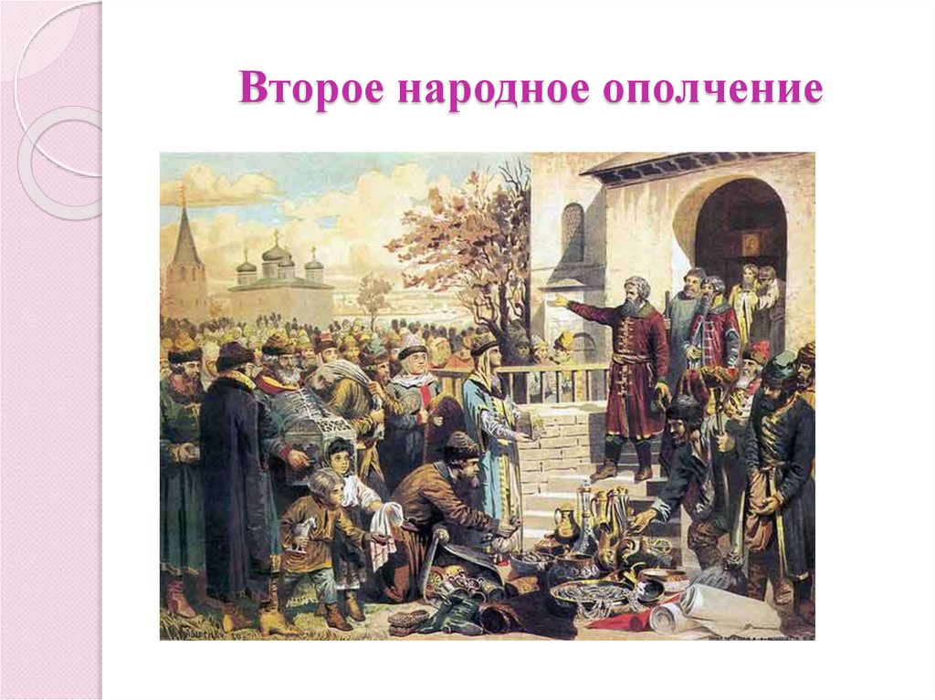 Организация народных ополчений. Второе народное ополчение. Началось создания народного ополчения.