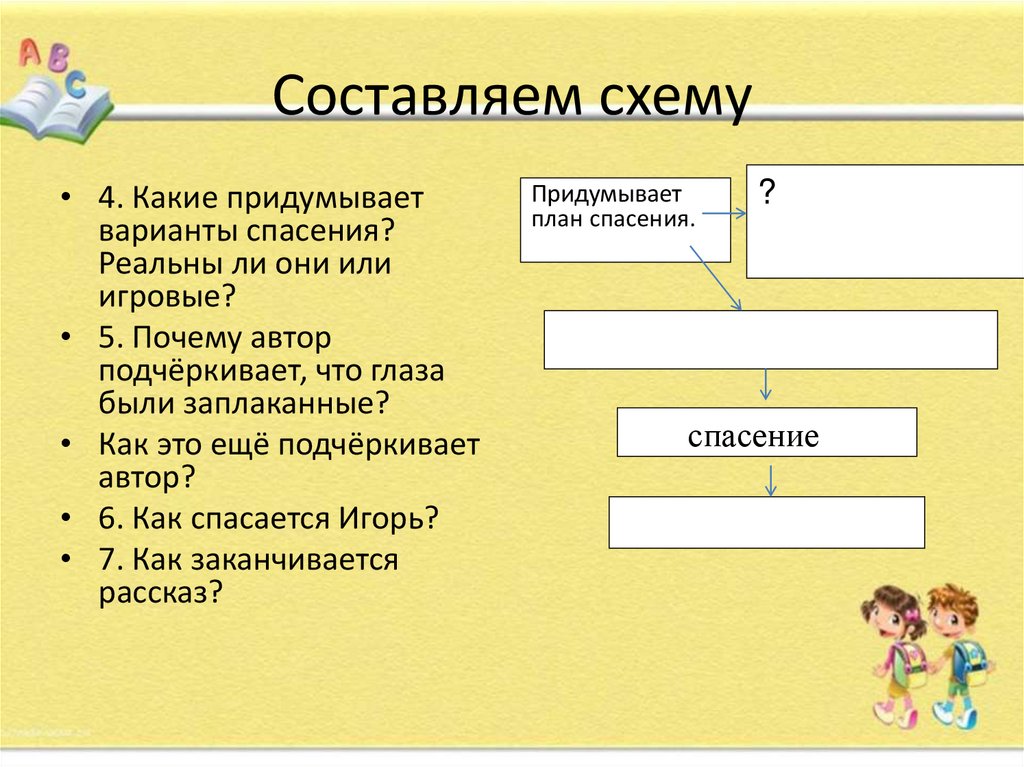 План по рассказу игорь робинзон 5 класс