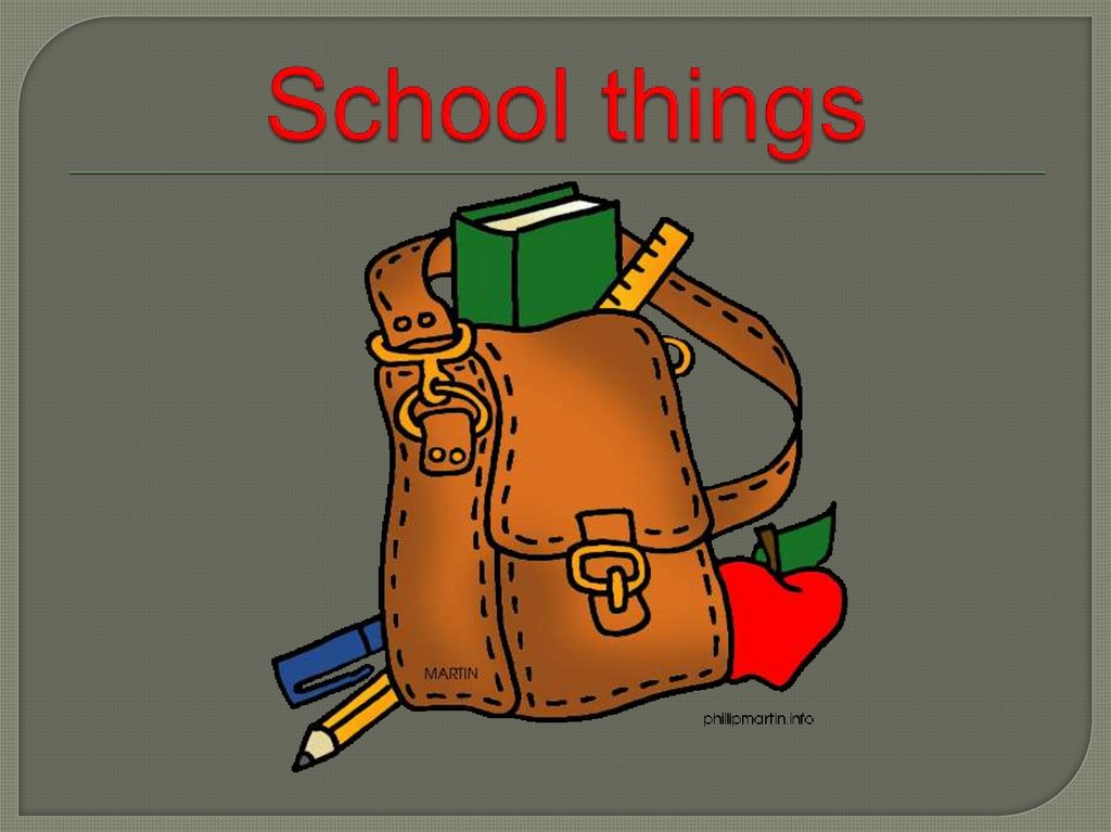 My things презентация. My things презентация