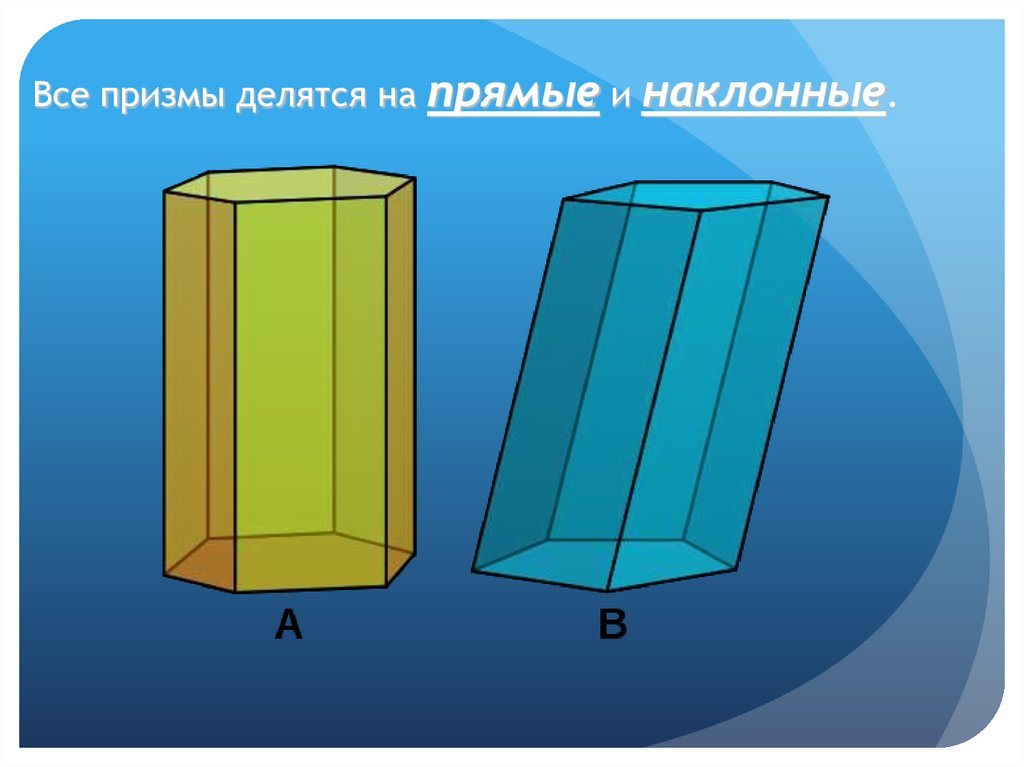 Наклонная призма картинки