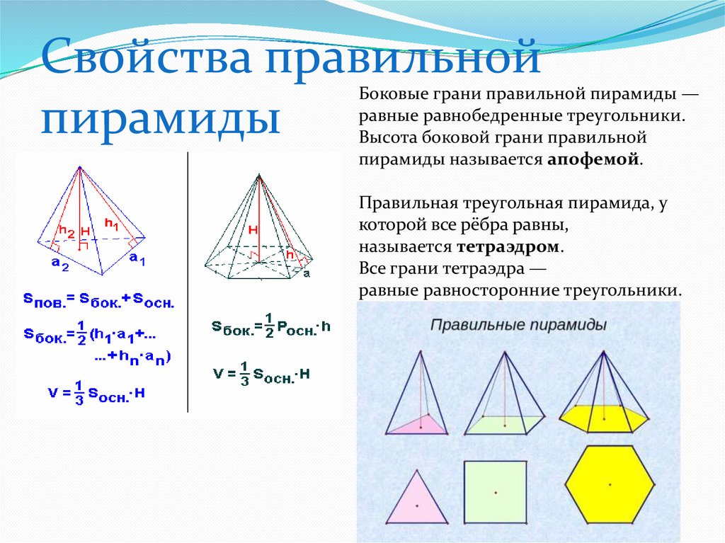 Апофема это в геометрии. Грани правильной пирамиды. Боковые грани правильной пирамиды. Правильная треугольная пирамида. Высота боковой грани правильной пирамиды.