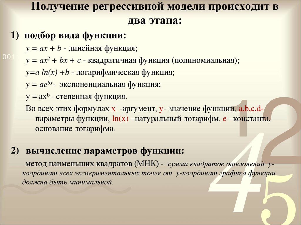 Модели статистического прогнозирования 11 класс презентация