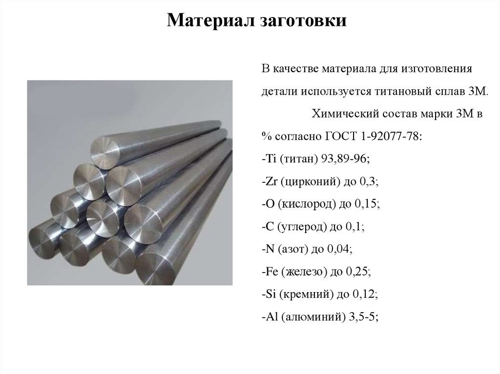 Материал заготовки