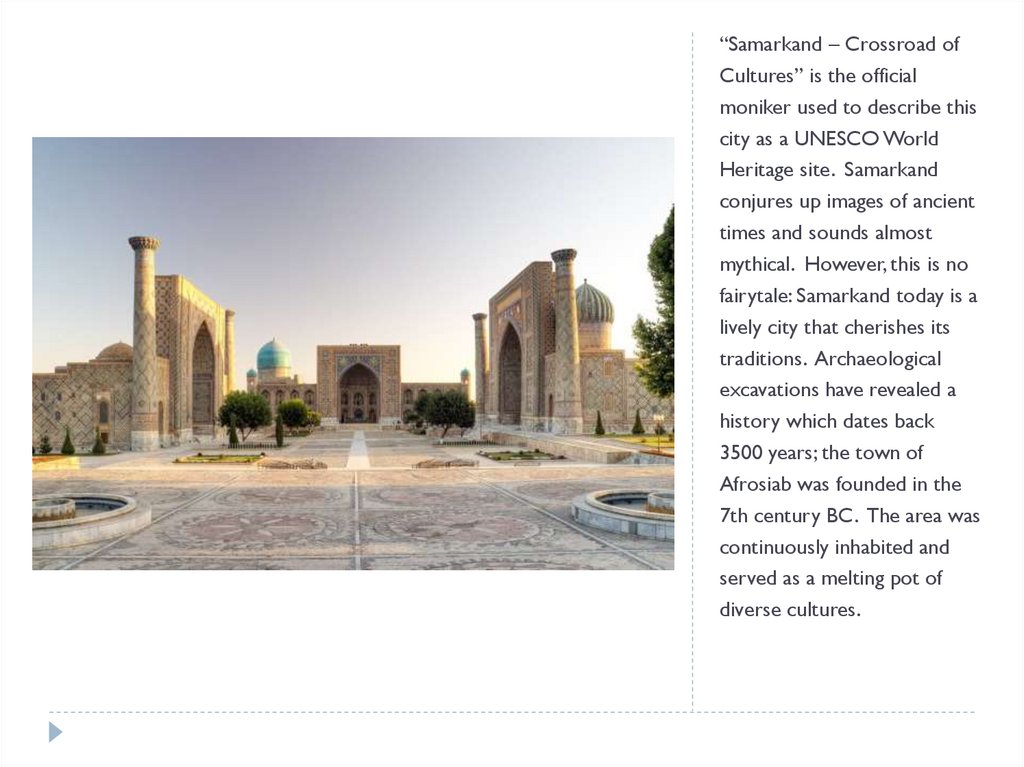 make a presentation on topic historical places of uzbekistan